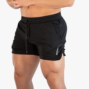 Echt Men's 5" Gym, Quick Dry Active Running Bodybuilding Shorts with Pockets, L